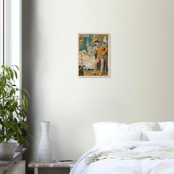 Walter Crane - The Sleeping Beauty - -framed-art-wood-0