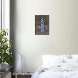 Walter Crane - Woman in a Kimono - -framed-art-dark-wood-0