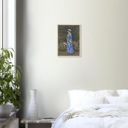 Walter Crane - Woman in a Kimono - -framed-art-wood-0