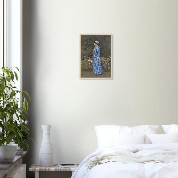 Walter Crane - Woman in a Kimono - -framed-art-wood-0