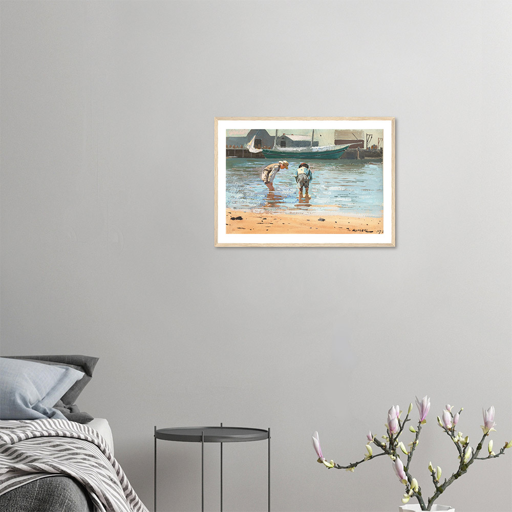 winslow-homer-boys-wading-framed-wall-art-wood-0 Winslow Homer - Boys Wading - -framed-wall-art-wood-0