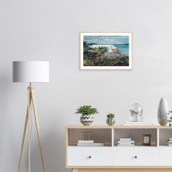 Winslow Homer - Flower Garden and Bungalow - -framed-wall-art-wood-1