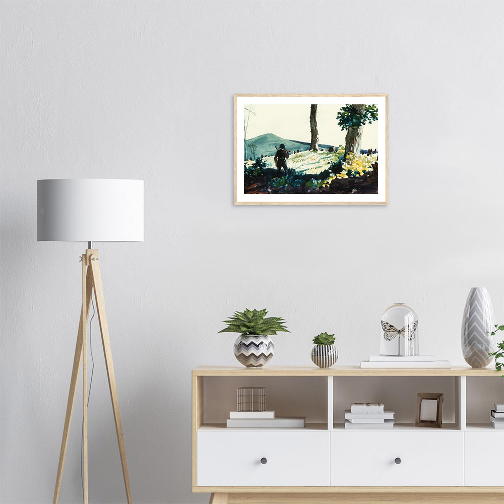 Winslow Homer - The Pioneer - - -framed-wall-art-wood-1