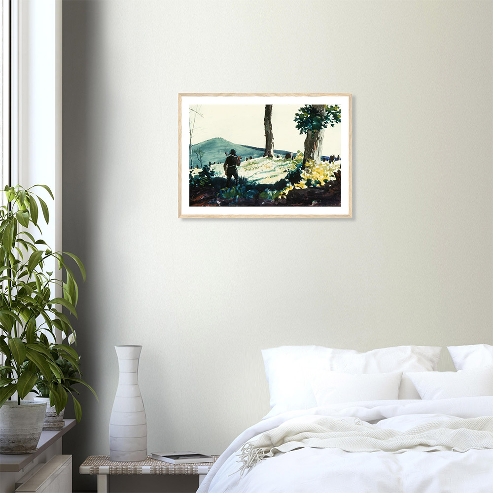 Winslow Homer - The Pioneer - - -framed-wall-art-wood-2