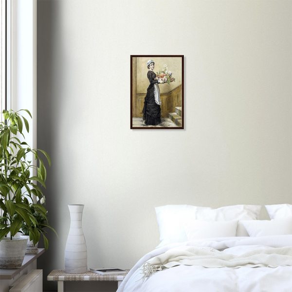 George Kilburne - The New Arrangement - -framed-poster-dark-wood-0