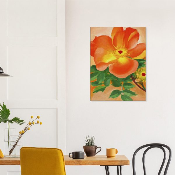 Georgia O'Keeffe - Austrian Copper Rose - -print-on-canvas-0-60x80
