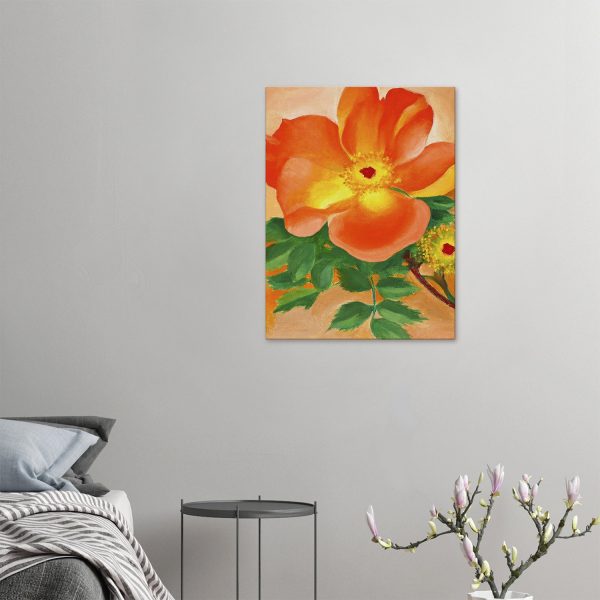 Georgia O'Keeffe - Austrian Copper Rose - -print-on-canvas-2-60x80