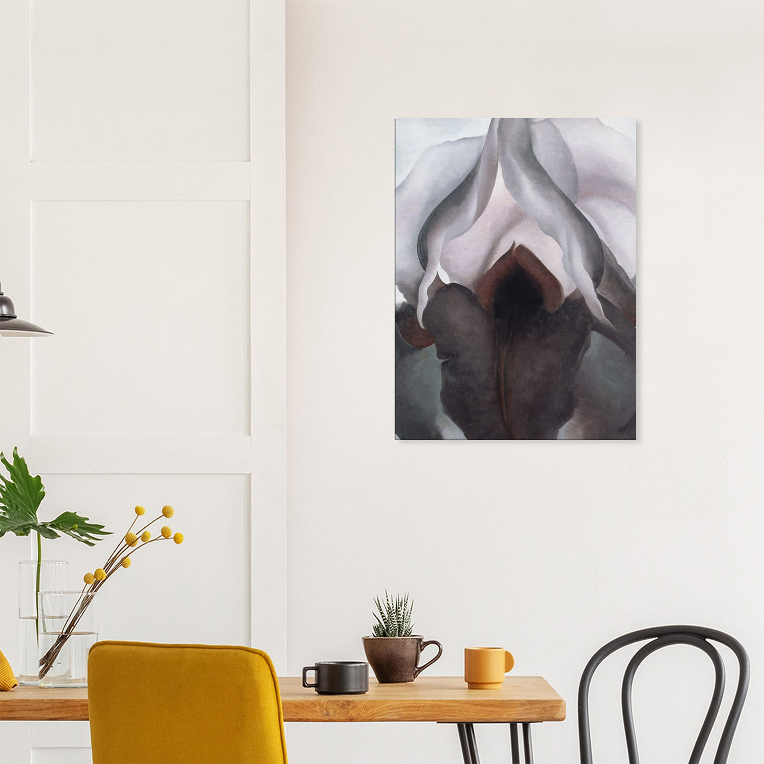 Georgia O'Keeffe - Black Iris III - -print-on-canvas-0-60x80