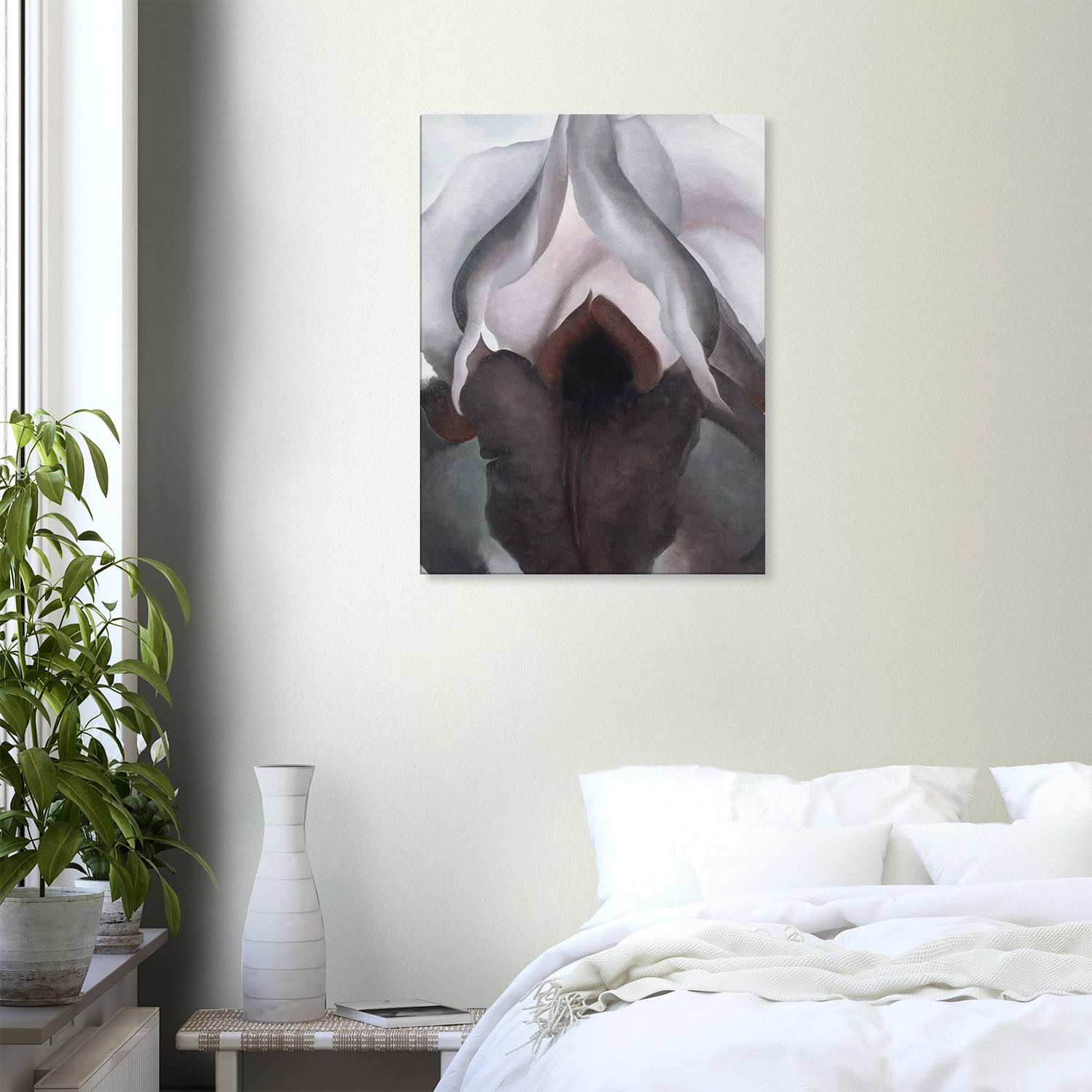 Georgia O'Keeffe - Black Iris III - -print-on-canvas-1-60x80