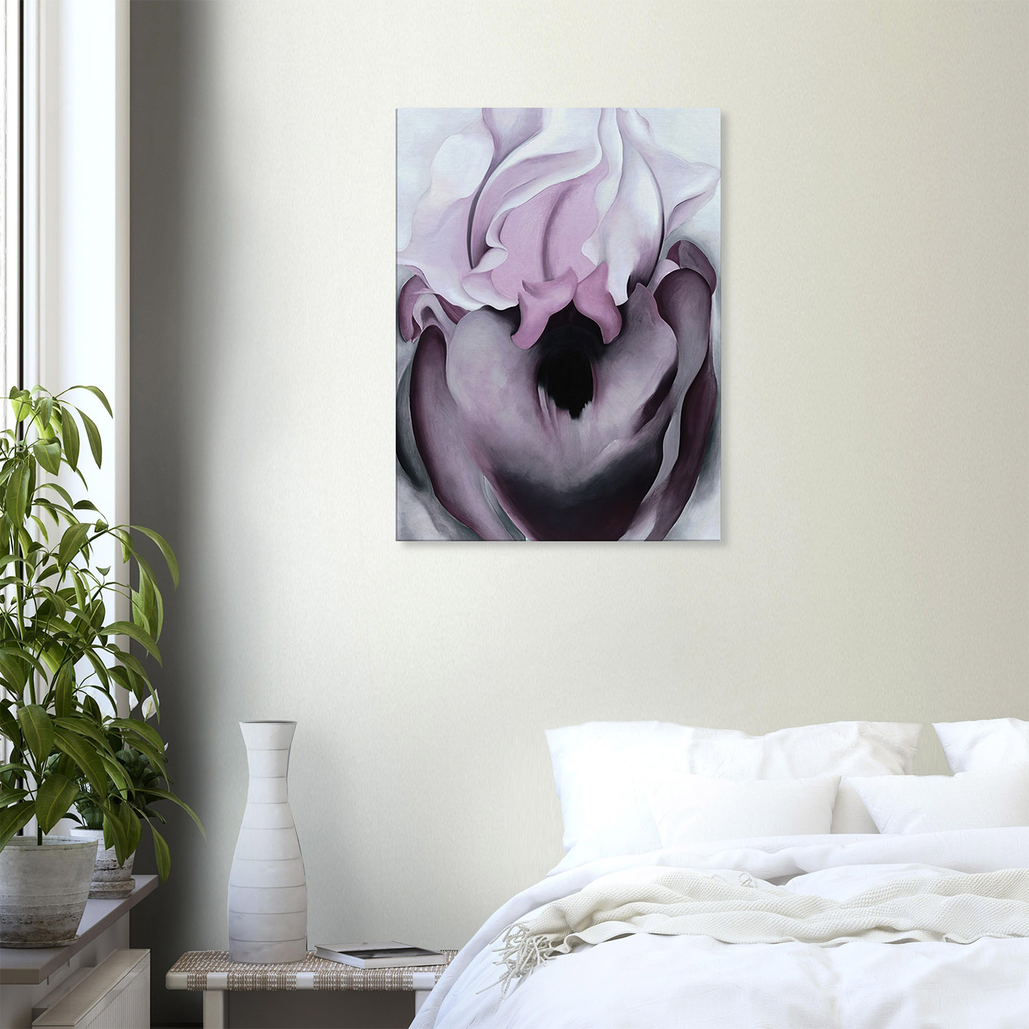 Georgia O'Keeffe - Black Iris VI - -print-on-canvas-1-60x80