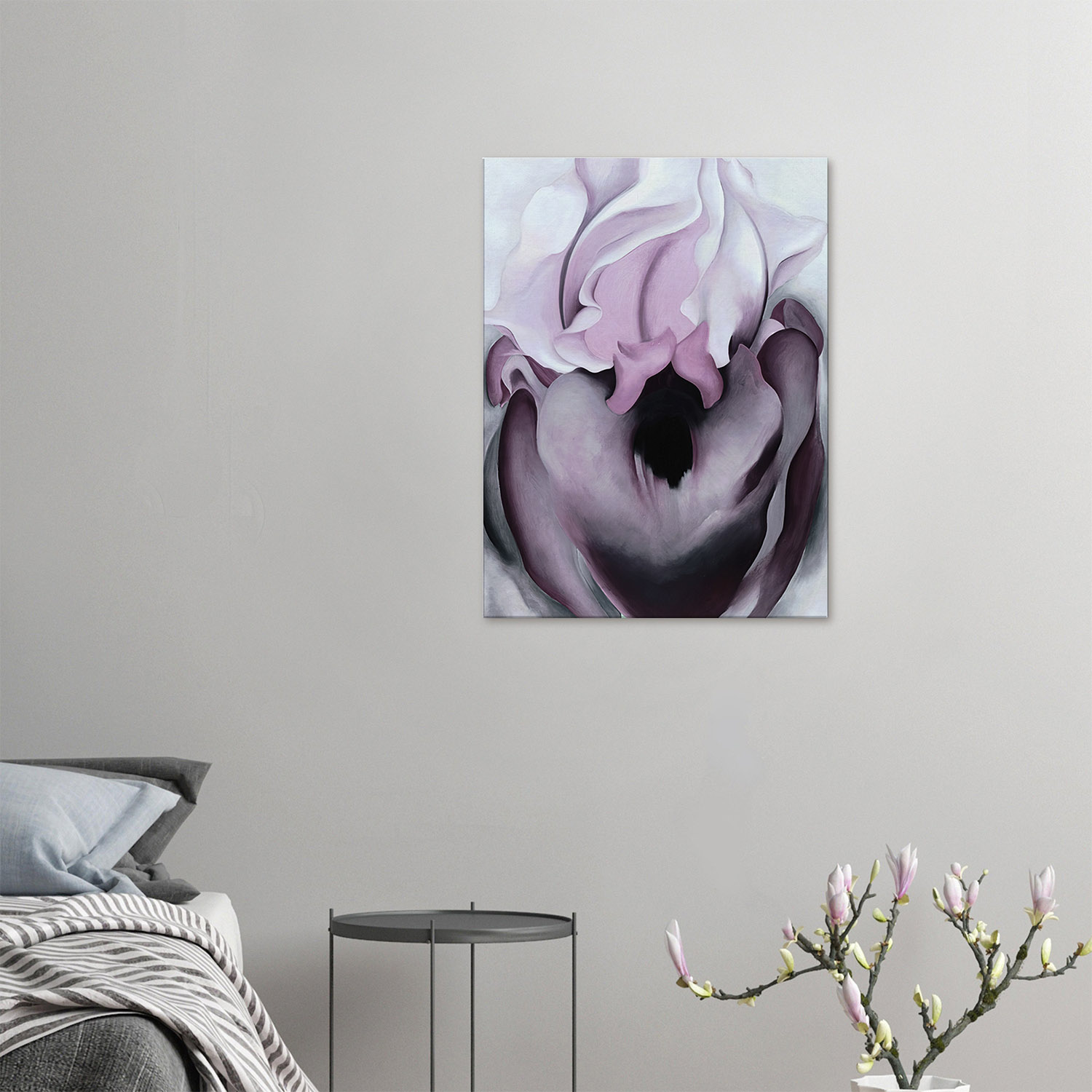 Georgia O'Keeffe - Black Iris VI - -print-on-canvas-2-60x80