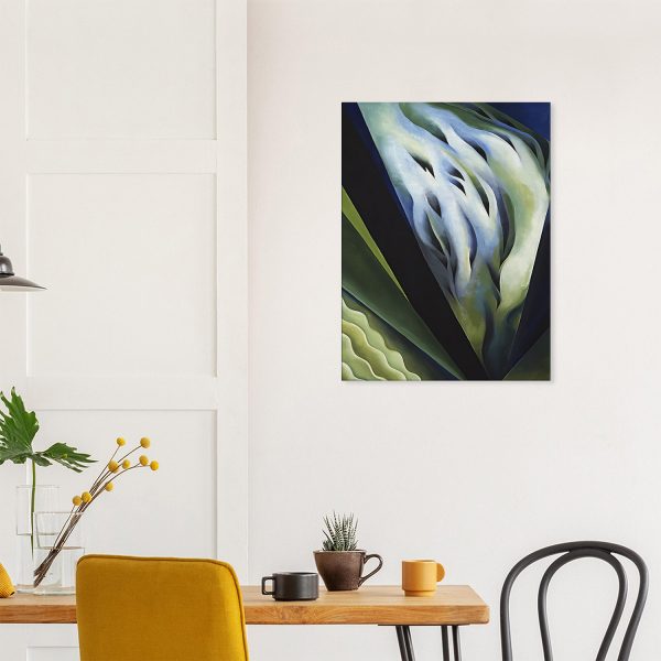 Georgia O'Keeffe - Blue and Green Music - -print-on-canvas-0-60x80