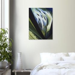 Georgia O'Keeffe - Blue and Green Music - -print-on-canvas-1-60x80