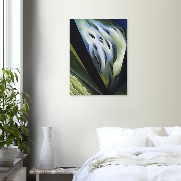 Georgia O'Keeffe - Blue and Green Music - -print-on-canvas-1-60x80