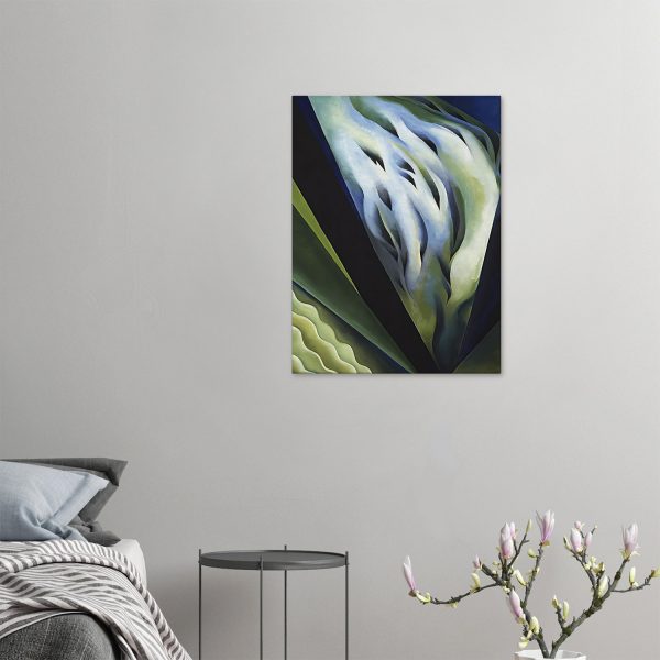 Georgia O'Keeffe - Blue and Green Music - -print-on-canvas-2-60x80