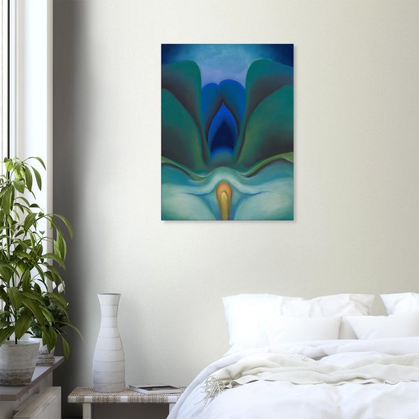 Georgia O'Keeffe - Blue Flower - -print-on-canvas-1-60x80