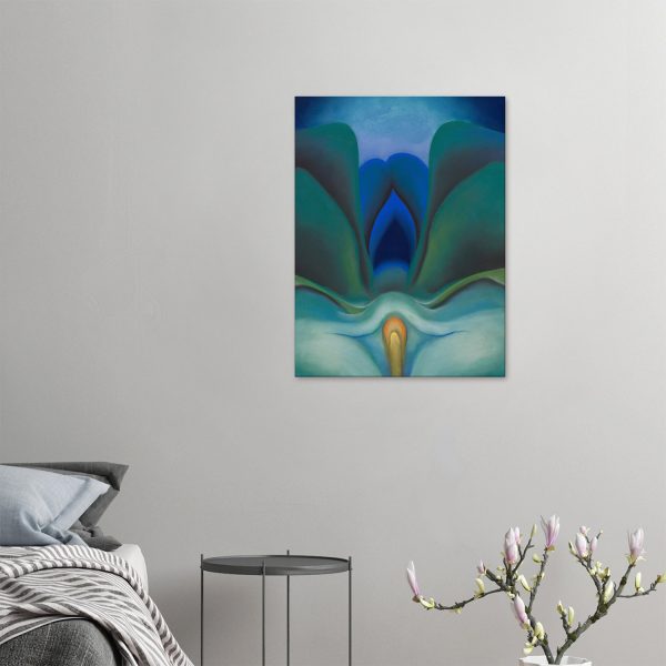 Georgia O'Keeffe - Blue Flower - -print-on-canvas-2-60x80