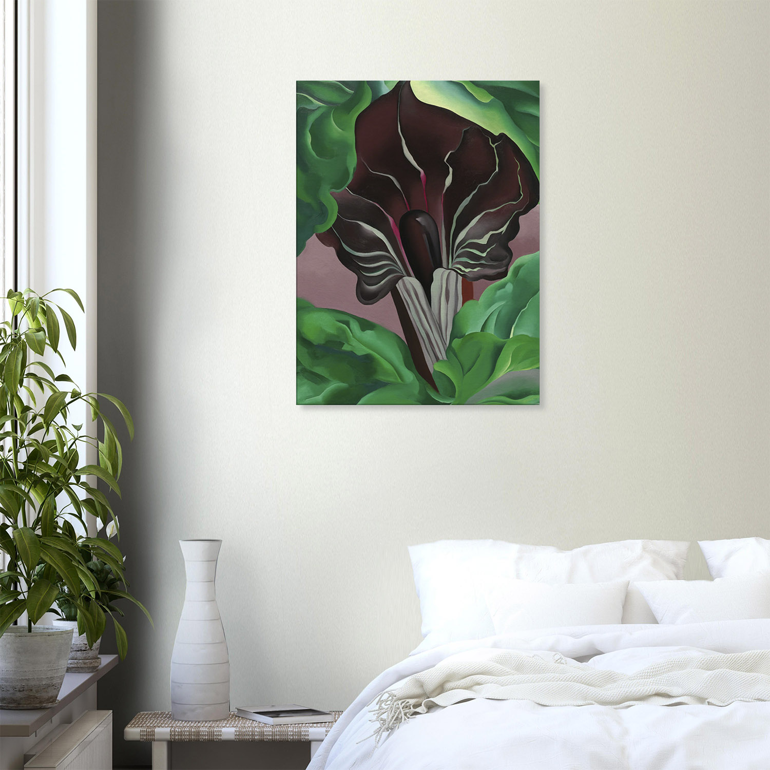 Georgia O'Keeffe - Jack in Pulpit - -print-on-canvas-1-60x80
