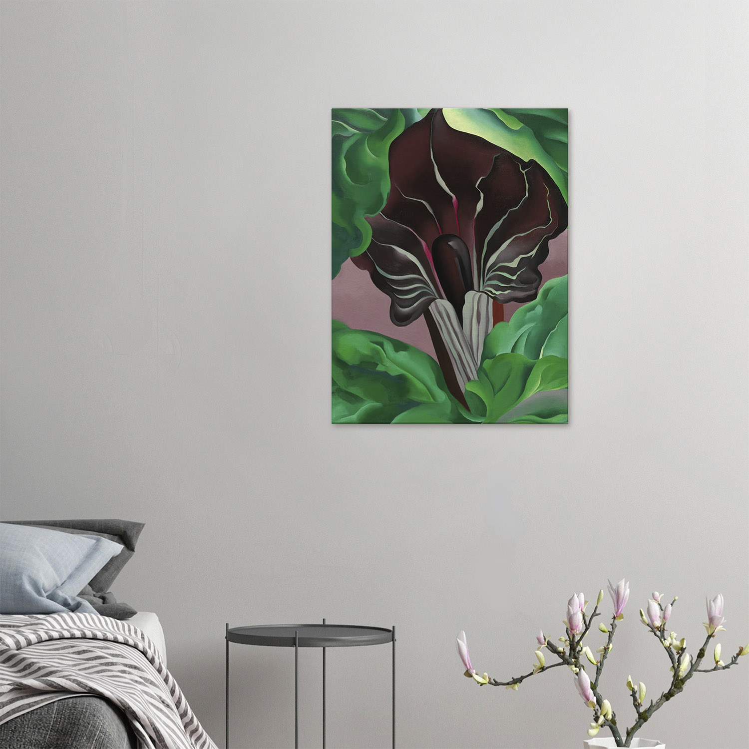 Georgia O'Keeffe - Jack in Pulpit - -print-on-canvas-2-60x80