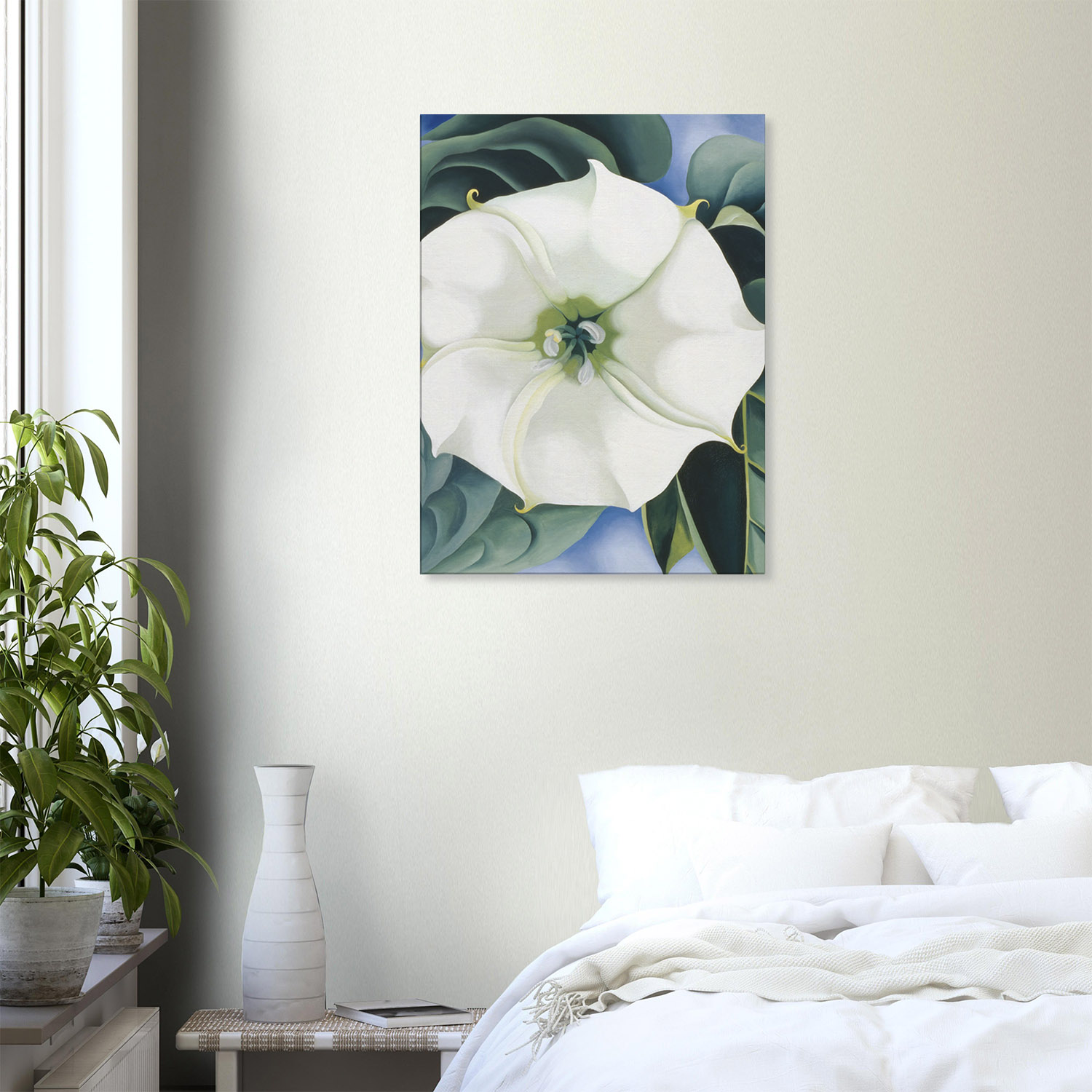 Georgia O'Keeffe - Jimson Weed - -print-on-canvas-1-60x80