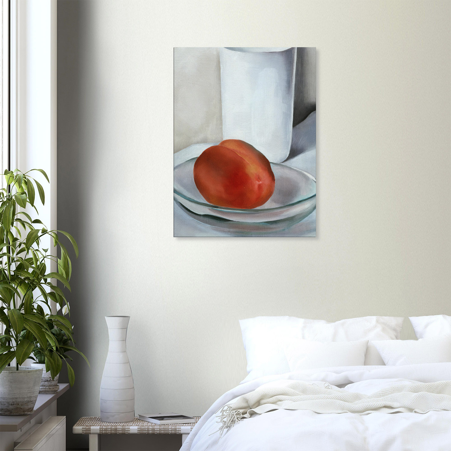 Georgia O'Keeffe - Peach and Glass, 1927 - -print-on-canvas-1-60x80