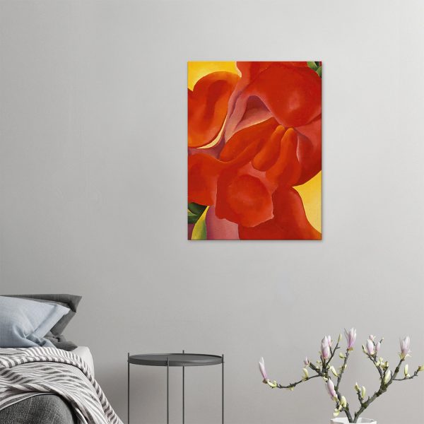 Georgia O'Keeffe - Red Canna 1923 - -print-on-canvas-2-60x80
