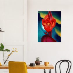 Georgia O'Keeffe - Red Canna - -print-on-canvas-0-60x80