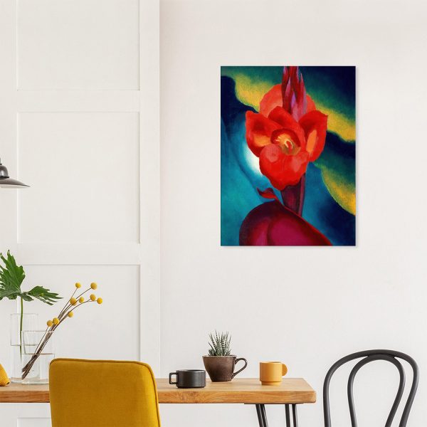 Georgia O'Keeffe - Red Canna - -print-on-canvas-0-60x80