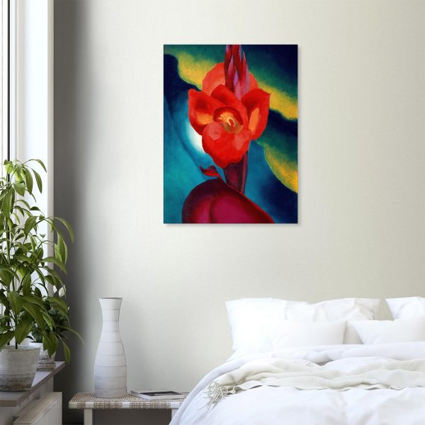 Georgia O'Keeffe - Red Canna - -print-on-canvas-1-60x80