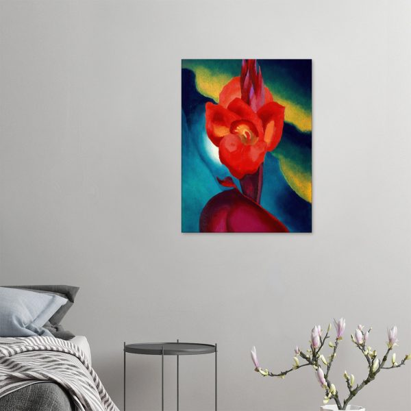 Georgia O'Keeffe - Red Canna - -print-on-canvas-2-60x80