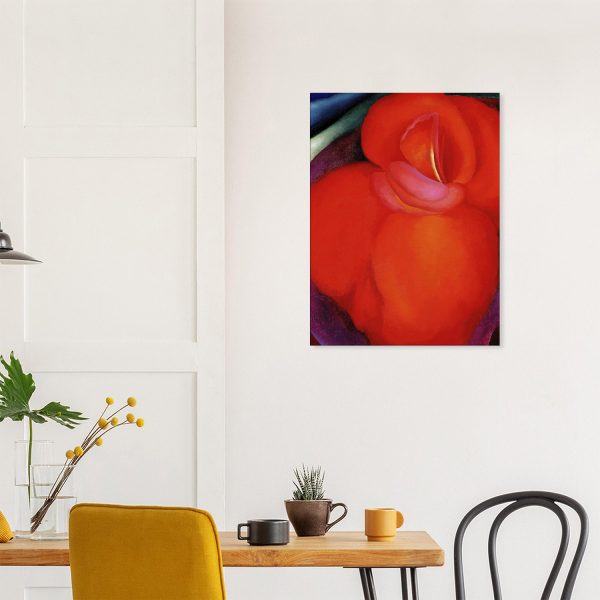 Georgia O'Keeffe - Red Flower 1919 - -print-on-canvas-0-60x80