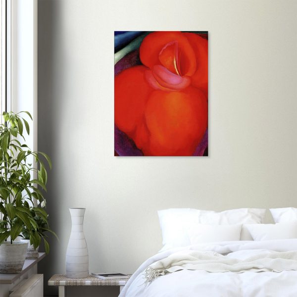 Georgia O'Keeffe - Red Flower 1919 - -print-on-canvas-1-60x80