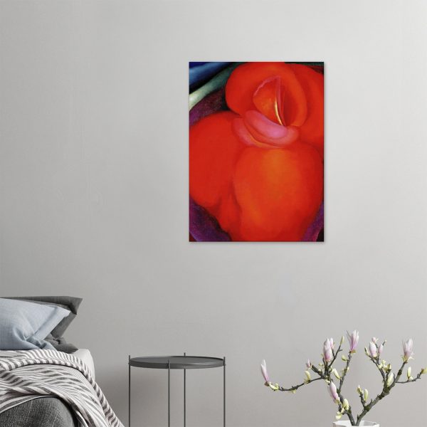 Georgia O'Keeffe - Red Flower 1919 - -print-on-canvas-2-60x80