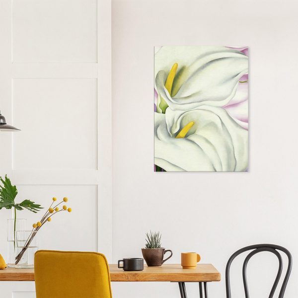 Georgia O'Keeffe - Two Calla Lilies on Pink - -print-on-canvas-0-60x80
