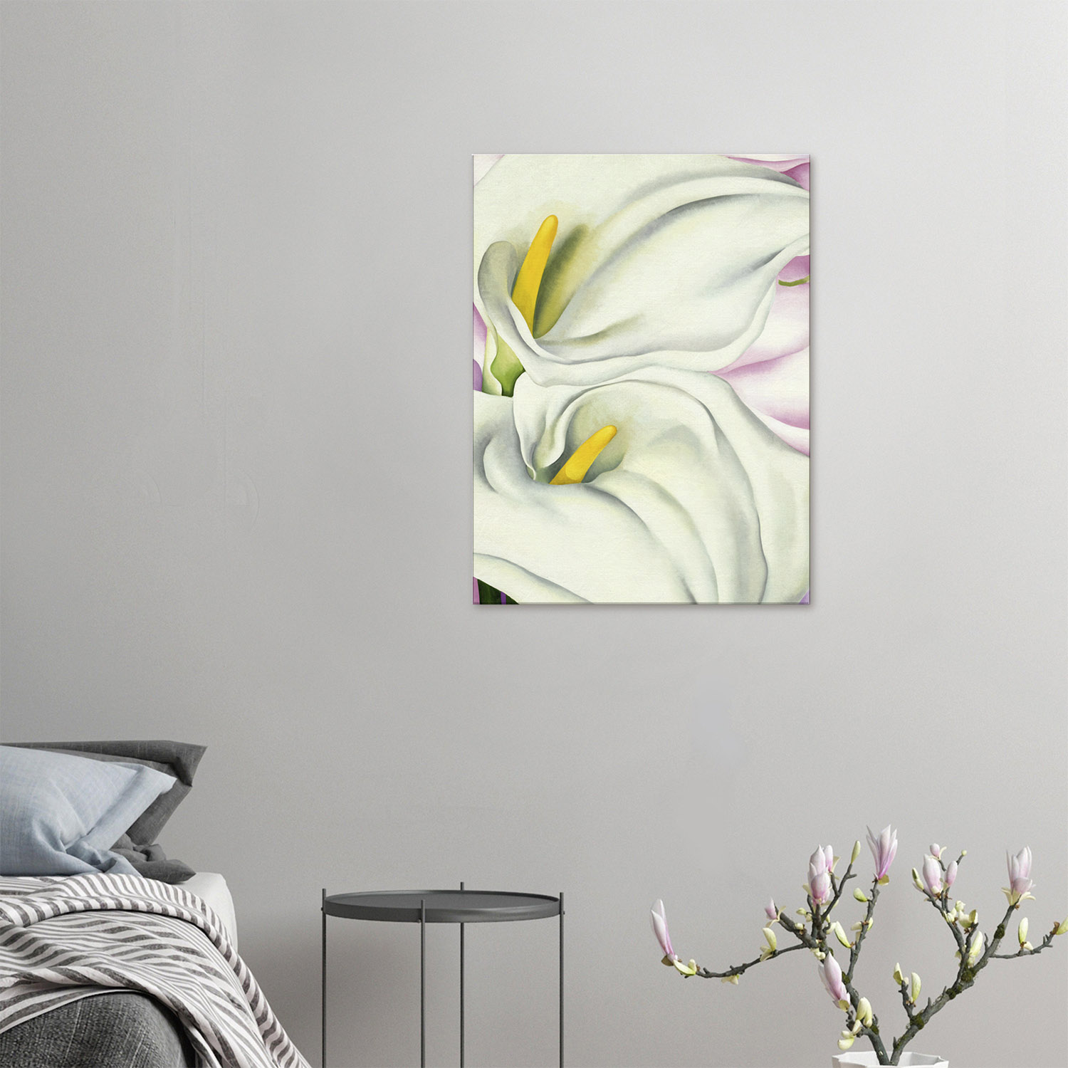 georgia-okeeffe-two-calla-lilies-on-pink-print-on-canvas-2-60x80 Georgia O'Keeffe - Two Calla Lilies on Pink - -print-on-canvas-2-60x80