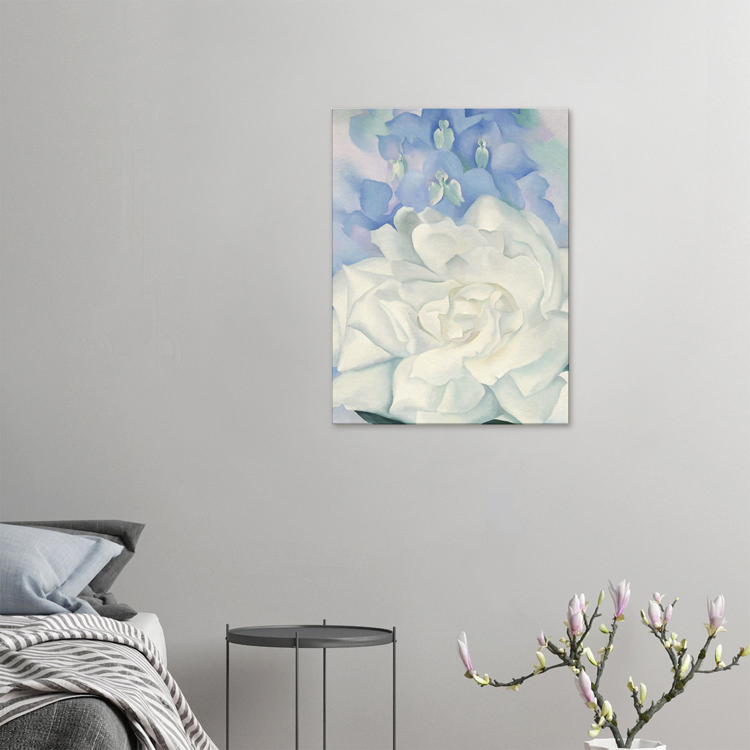 georgia-okeeffe-white-rose-with-larkspur-print-on-canvas-2-60x80 Georgia O'Keeffe - White Rose with Larkspur - -print-on-canvas-2-60x80