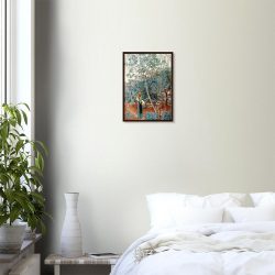 Walter Crane - An Italian Garden, Capri - -framed-poster-dark-wood-0