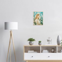 Walter Crane - Lilies - -framed-poster-wood-1