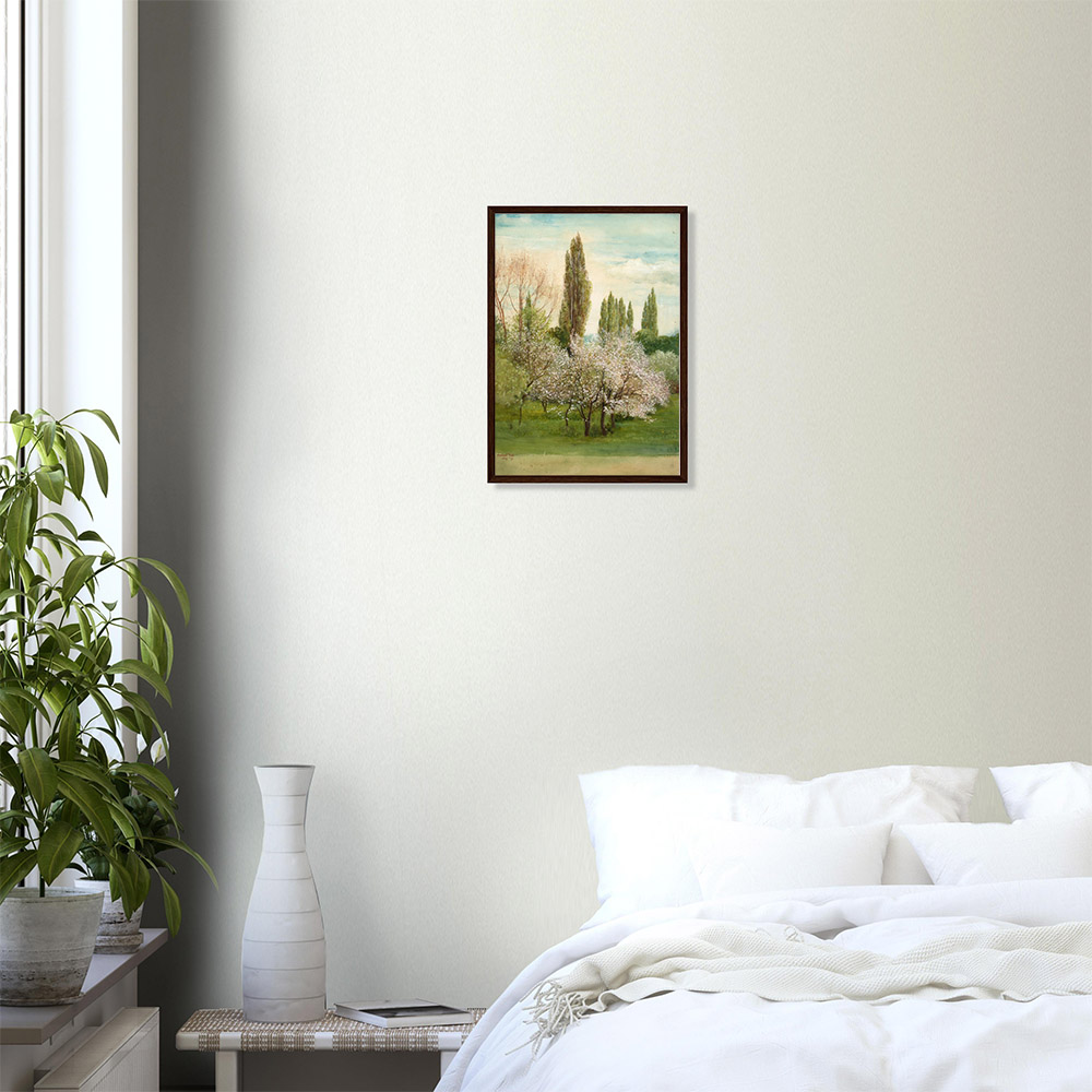 Walter Crane- Shepherd’s Bush - -framed-poster-dark-wood-0