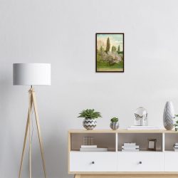 Walter Crane- Shepherd’s Bush - -framed-poster-dark-wood-1