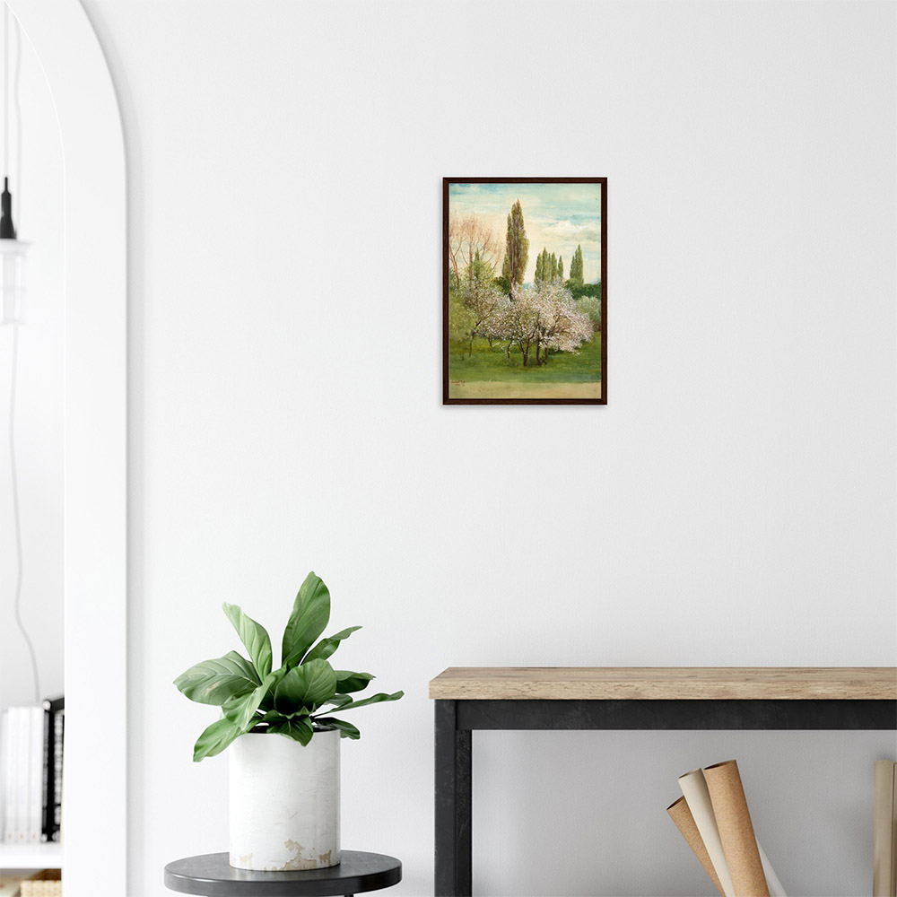 Walter Crane- Shepherd’s Bush - -framed-poster-dark-wood-2