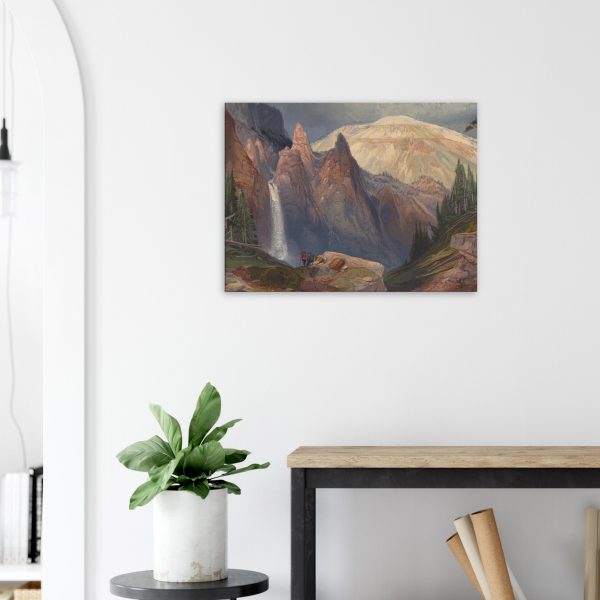 Thomas Moran - Tower Falls and Sulphur Mountain, Yellowstone National - Print on Canvas - 3