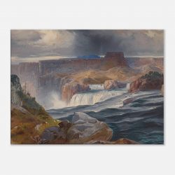 Thomas Moran - Great Falls of Snake River, Idaho - Print on Canvas - 0
