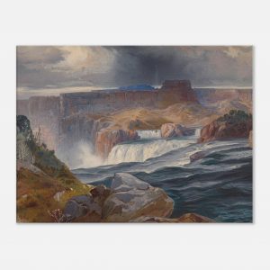 Thomas Moran - Great Falls of Snake River, Idaho - Print on Canvas - 0