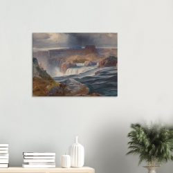 Thomas Moran - Great Falls of Snake River, Idaho - Print on Canvas - 1