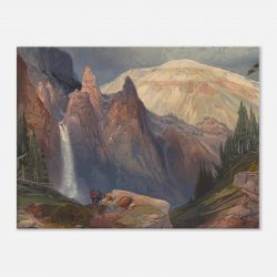 Thomas Moran - Tower Falls and Sulphur Mountain, Yellowstone National - Print on Canvas - 0