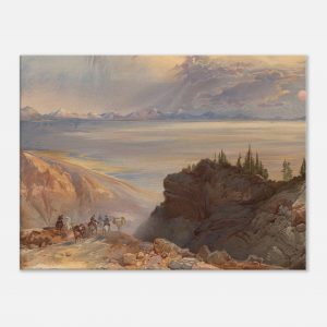 Thomas Moran - The Great Salt Lake of Utah - Print on Canvas - 0