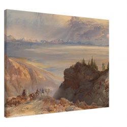 Thomas Moran - The Great Salt Lake of Utah - Print on Canvas - 5