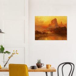 Thomas Moran - The Golden Hour - Print on Canvas - 2