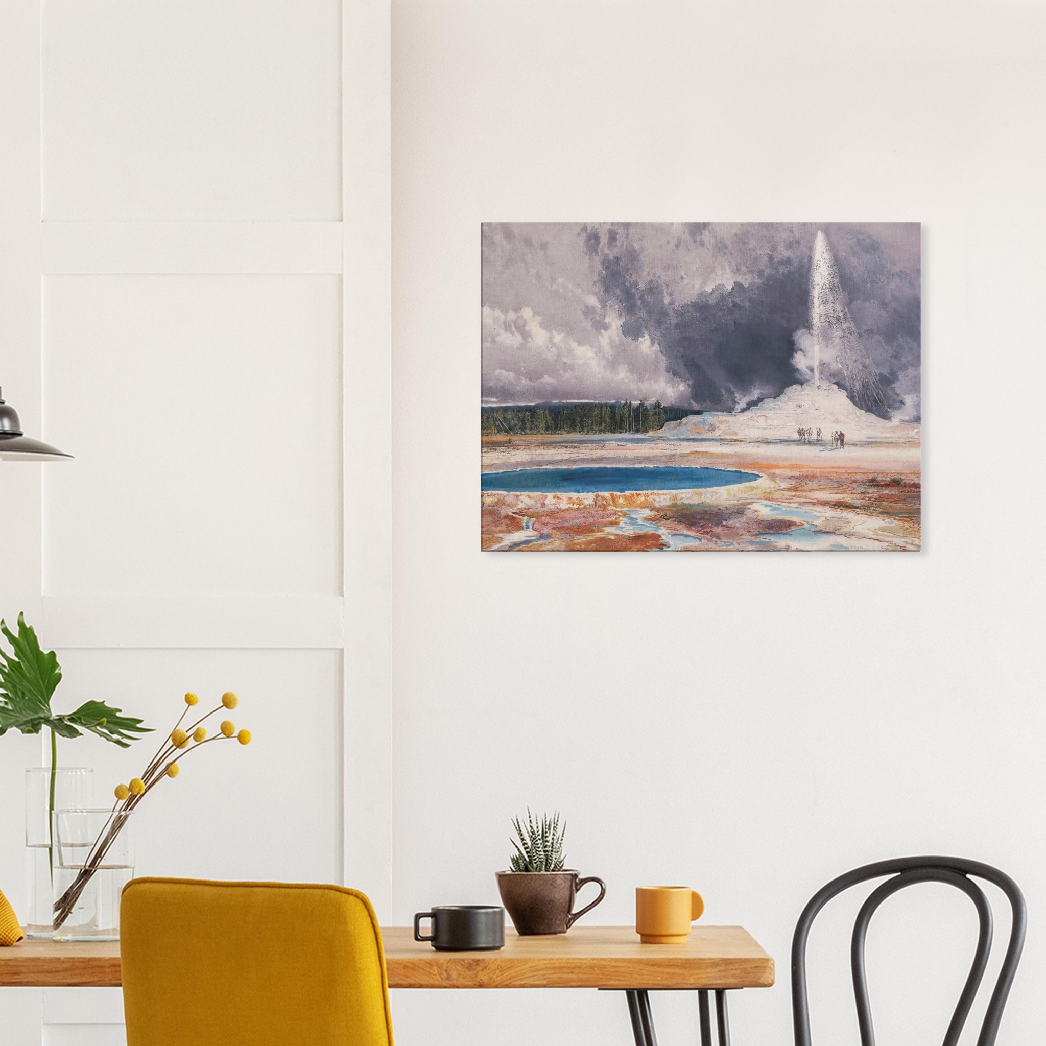 thomas-moran-the-castle-geyser-upper-geyser-basin-print-on-canvas-1 Thomas Moran - The Castle Geyser Upper Geyser Basin - Print on Canvas - 1